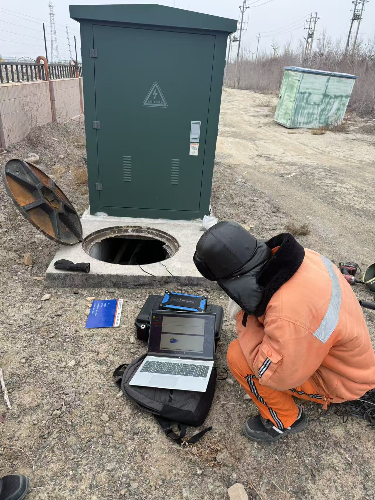 電纜局放測(cè)試儀使用現(xiàn)場(chǎng)